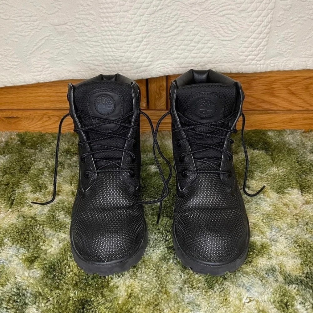 Black Timberland boots